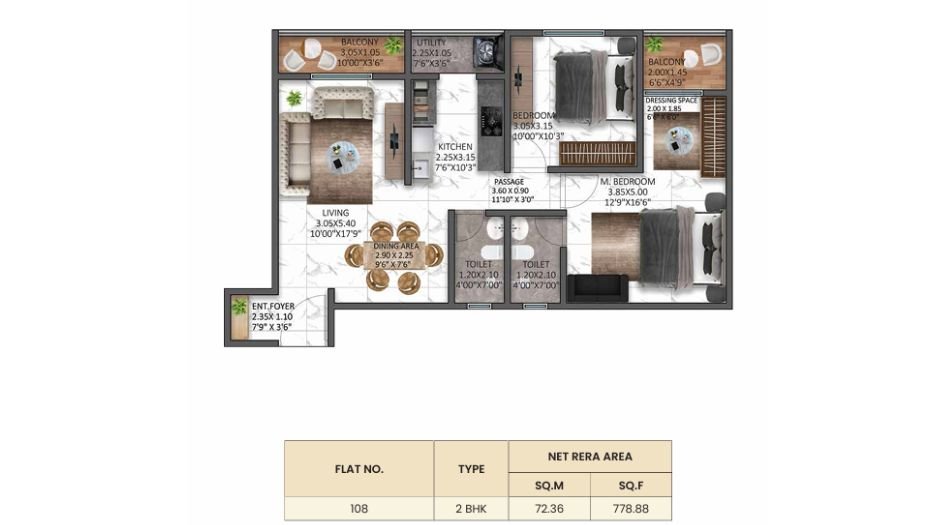 Ramsa-Regio-Floor-Plan-2 BHK-779 Sqft